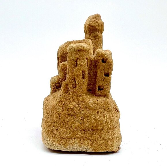 Vintage Sandcastle Sculpture Coastal Decor Real Sand Lighthouse Ruins 1990s - Picture 3 of 7